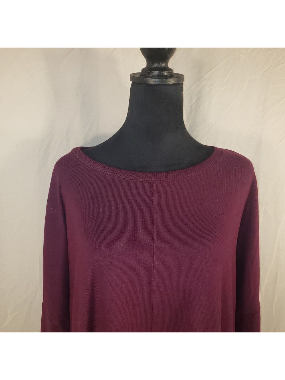 Time and Tru Women's Rich Mulberry Knit Sweater - XXL